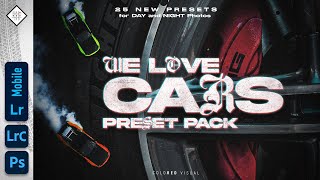 WeLoveCars  Preset Pack for Lr Desktop and Mobile [upl. by Georgetta]