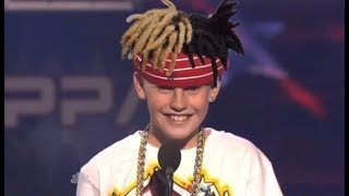 CJ Dippa rapping XXXTentacion on americas got talent [upl. by Ethbun27]