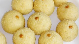 Rava Laddu  Sugar Syrup Rava Laddu  Sooji Ladoo [upl. by Carney]