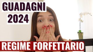 REGIME FORFETTARIO 2024 tasse partita iva con esempi [upl. by Yelrehs79]