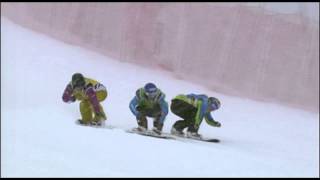 Lindsey Jacobellis  3rd Place  Snowboard Cross World Cup Final  La Molina [upl. by Marr]