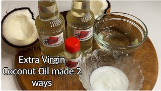 Homemade Virgin Coconut Oil Cold Pressed and Pure made 2 ways [upl. by Onitsirc]