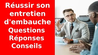 Réussir votre entretien dembauche  Questions et réponses clés  partie 1 [upl. by Donnamarie]