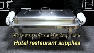 Chafing Dishes Catering Buffet Set Setup Assembly How Use A Best Display Dish Food Warmer [upl. by Shalna654]