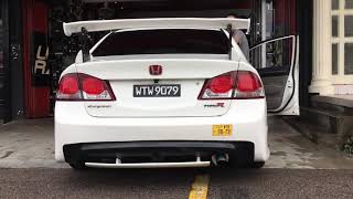 HONDA CIVIC FD2  APERFORMANCE Exhaust System  Amazing Sound [upl. by Sikorski512]