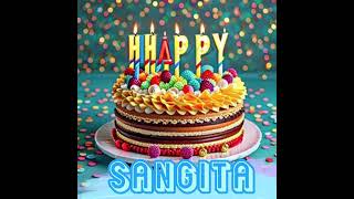 Happy birthday Sangita song   happy birthday video  Go viralHappy birthday songs with name [upl. by Amadeo]