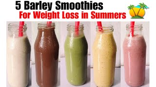 5 Barley Instant smoothie Shakes recipes for Weight Loss  How to make Barley Smoothie amp Sattu [upl. by Herby126]