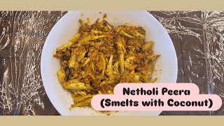 Netholi Peera Smelt Fish with Coconut [upl. by Joell]