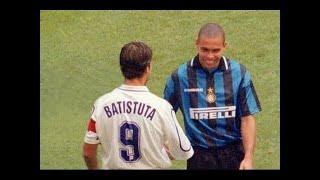 When Ronaldo And Batistuta Met For The First Time In Serie A [upl. by Ahseram801]