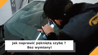 Jak naprawić pękniętą szybę samochodową  Bez wymiany AutoGamma [upl. by Airamak343]