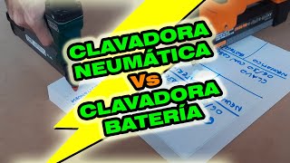 Clavadora Neumática Vs Clavadora Batería [upl. by Cirillo]