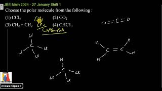 Choose the polar molecule from the following [upl. by Hnamik]