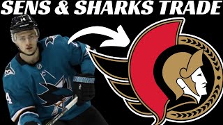 NHL Trade  Senators amp Sharks Complete Trade [upl. by Vinni]