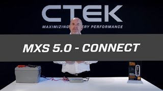 Tutorials  CTEK MXS 50  How to connect [upl. by Adnoloy]