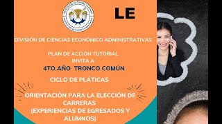 Plática con egresados y alumnos de Licenciatura en Economía [upl. by Telfer]