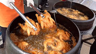 가마솥통닭 Fried in a large cauldron Fried Whole Chicken Master at Street Market  Korean street food [upl. by Llertrac861]