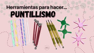 HERRAMIENTAS PARA HACER PUNTILLISMO Mandalas con Puntillismo [upl. by Hsirap822]