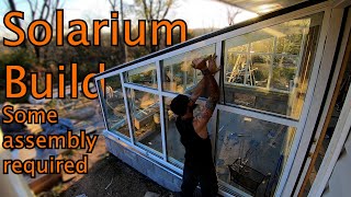 Building a SOLARIUM to Grow Food ep14 [upl. by Nats]