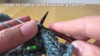 How to knit shawl edge  Ridge amp Furrow [upl. by Gewirtz]