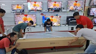 Unboxing TV TCL 98 Inch Google TV TCL98P745 [upl. by Freddie]