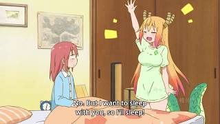 Kobayashisan Chi no Maid Dragon  Tohru Sleeps With Kobayashi English Sub [upl. by Fleeta960]