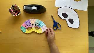 Paper Plate Mask DIY Childrens Craft [upl. by Farant]