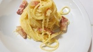 recette des pâtes carbonara à litalienne [upl. by Stevens]