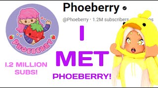 I Met Viral Youtuber Phoeberry  IM IN HER VIDEO [upl. by Tuttle]