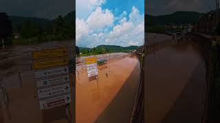 Jahrhunderthochwasser Germanysaarland germany mettlach shorts shortvideo hochwasser 2024 [upl. by Oahc1]