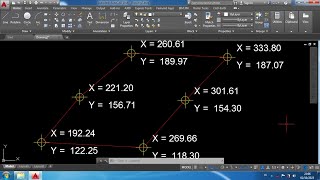 Membuat Koordinat X dan Y Easting dan Northing Dalam Jumlah Yang Banyak Secara Otomatis di AutoCAD [upl. by Nneb]