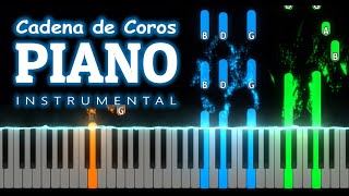 Cadena de COROS CRISTIANOS En Piano Tutorial Mix  Piano Instrumental ♪♫♬ [upl. by Sosthenna]