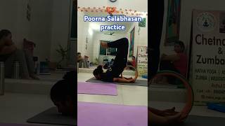 Poorna salabhasana practiceyogaasana yoga backbendyoga yogi yogapose sports trending shorts [upl. by Jabe822]