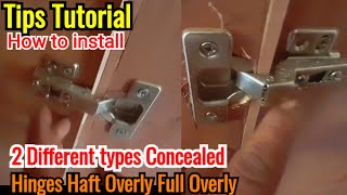 Pano Magkabit ng Concealed Hinges C1 C2  Concealed Hinges Installation [upl. by Tema220]