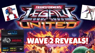 GEARS STARSCREAM TRANSFORMERS LEGACY UNITED WAVE 2 OFFICIALLY REVEALED [upl. by Latreece]