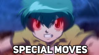 ALL OF SAGITTARIOS SPECIAL MOVES Kenta Beyblade [upl. by Lorrin532]