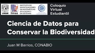 Ciencia de Datos para Conservar la Biodiversidad 18 oct 2024 [upl. by Eedahs]