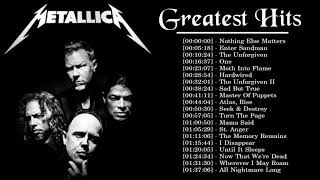 Top 100 Songs Of Metallica  Metallica Playlist The Best songs  Best Songs Of Metallica [upl. by Halimak]