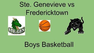 Ste Gen Vs Fredericktown Basketball [upl. by Dore]