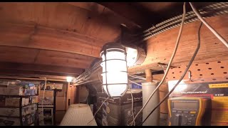 Installing 2 Lithonia Lighting W150I Vapor Tight Wall Packs [upl. by Ardni]