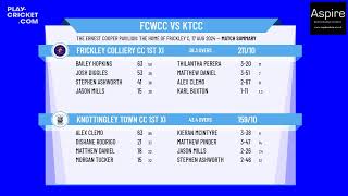 Frickley Colliery CC 1st XI v Knottingley Town CC 1st XI [upl. by Ahdar]