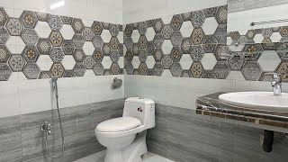 Washroom design 6 x 6 feet  bathroom tiles design [upl. by Lamek]