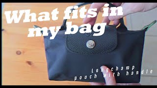 What fits inside my Longchamp bag [upl. by Anatak]