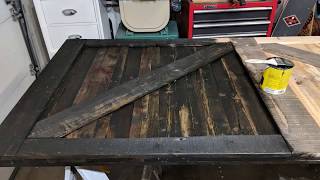 Building a barn door from pallet wood [upl. by Lysander687]