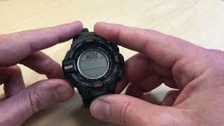 Casio Pro Trek PRG270 Adjust Altimeter Recording Interval [upl. by Maddocks]