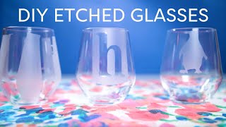 Glass Etching Tutorial for Beginners [upl. by Adnohral567]