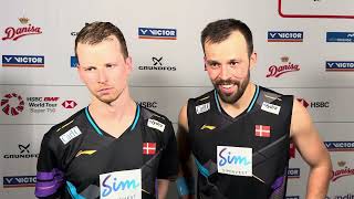 Kim Astrup and Anders Skaarup are through to the Final at Denmark Open 2024 [upl. by Phio]