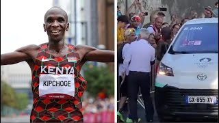 Worlds Greatest Marathon Runner Eliud Kipchoge Takes a TAXI to the Finish line in Paris Olympic [upl. by Timon]