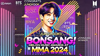 BTS Jungkook wins the Bonsang Award at the 2024 Melon Music Awards [upl. by Strage]