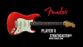 FENDER Player II Stratocaster®  Coral Red  Tone Master Pro [upl. by Vange]