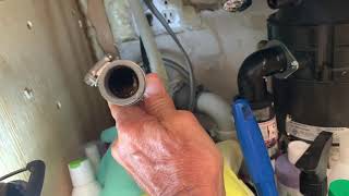 How to unclog a dishwasher drain hose to garbage disposal [upl. by Dinerman]